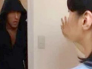 Fucking a MILF Housewife in Secret is made hotter with unexpected guest